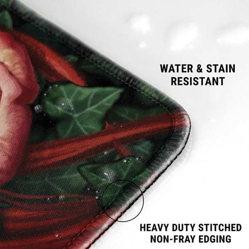 Gothic Woman and Death Moth Butterflies by Sarah Richter Gaming Mouse Pad